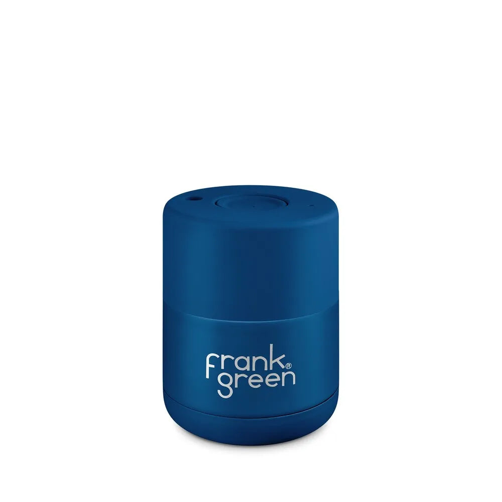 Frank Green Reusable Cup - Ceramic 175ml Deep Ocean Push Button
