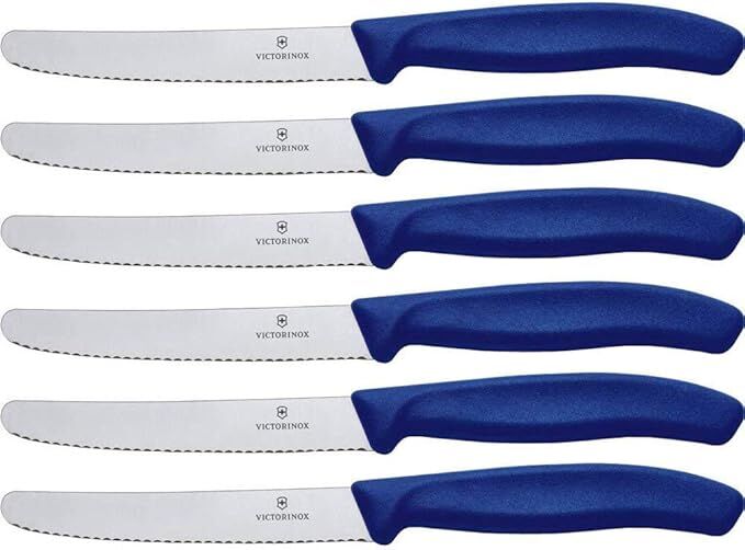 Victorinox Swiss Classic Tomato and Table Knife 6pc Set Blue