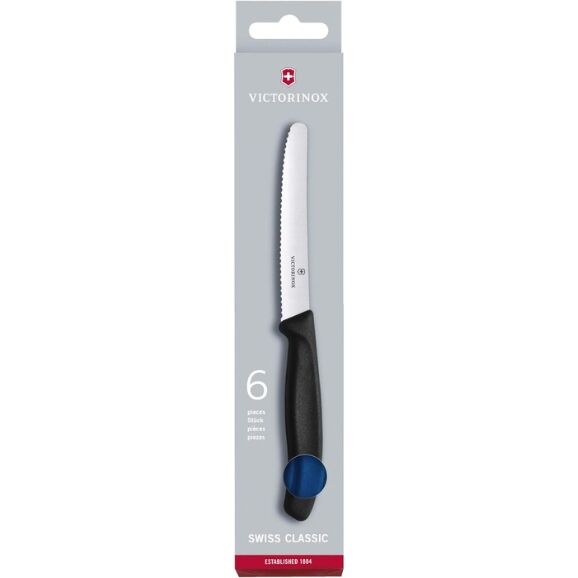 Victorinox Swiss Classic Tomato and Table Knife 6pc Set Blue
