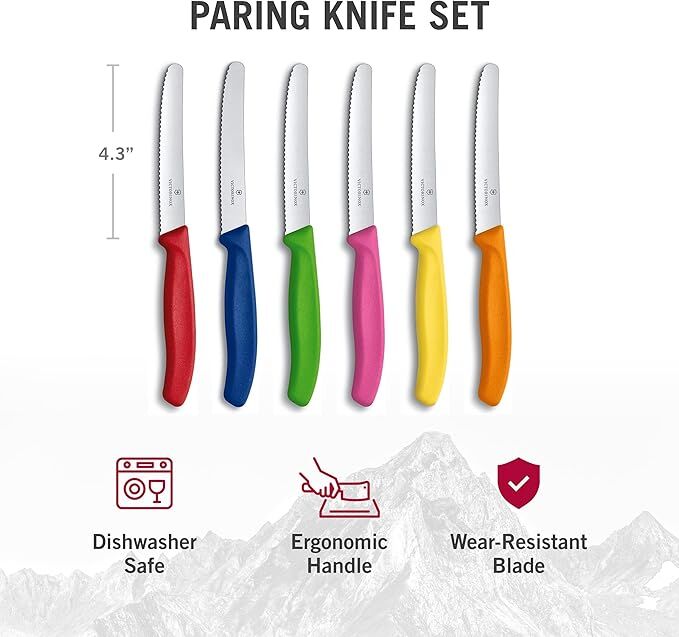 Victorinox Swiss Classic Tomato and Table Knife 6pc Set Multicolour