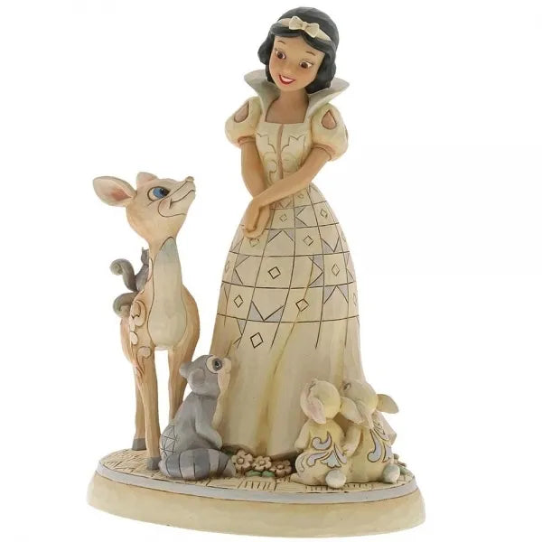 Jim Shore Disney Traditions - Snow White & The Seven Dwarfs - Forest Friends White Woodland