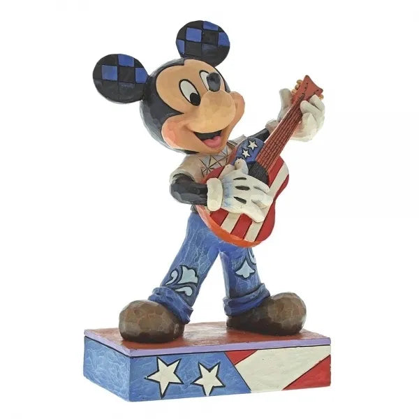 Jim Shore Disney Traditions - Mickey Mouse Rock & Roll - American Anthem