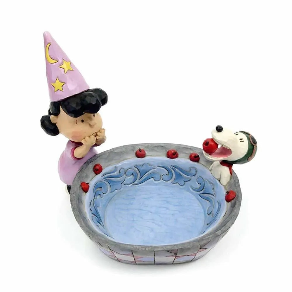 Jim Shore Peanuts Halloween Candy Dish - Apple Ace (Peanuts Collection)