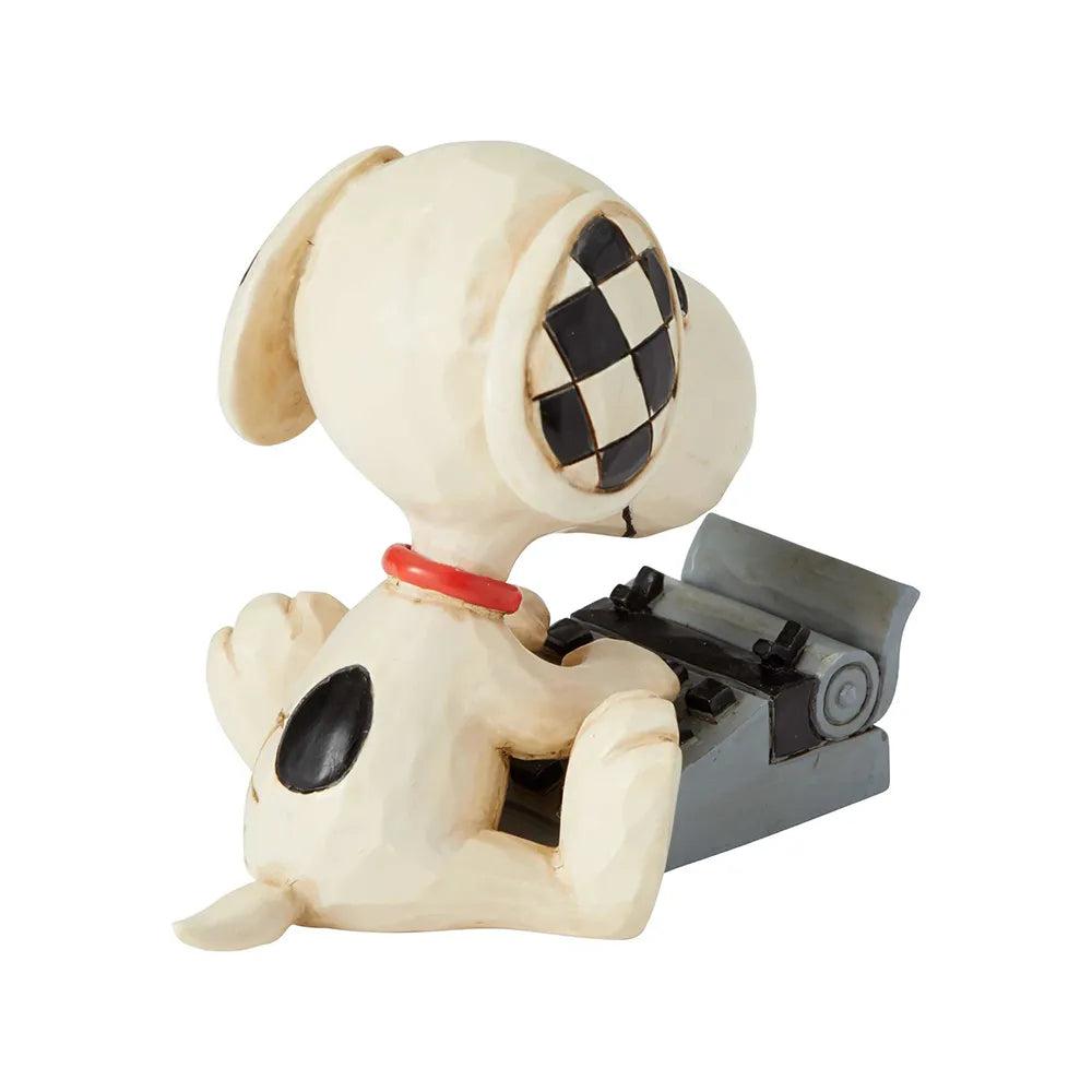 Peanuts by Jim Shore - Snoopy Typing Mini Figurine