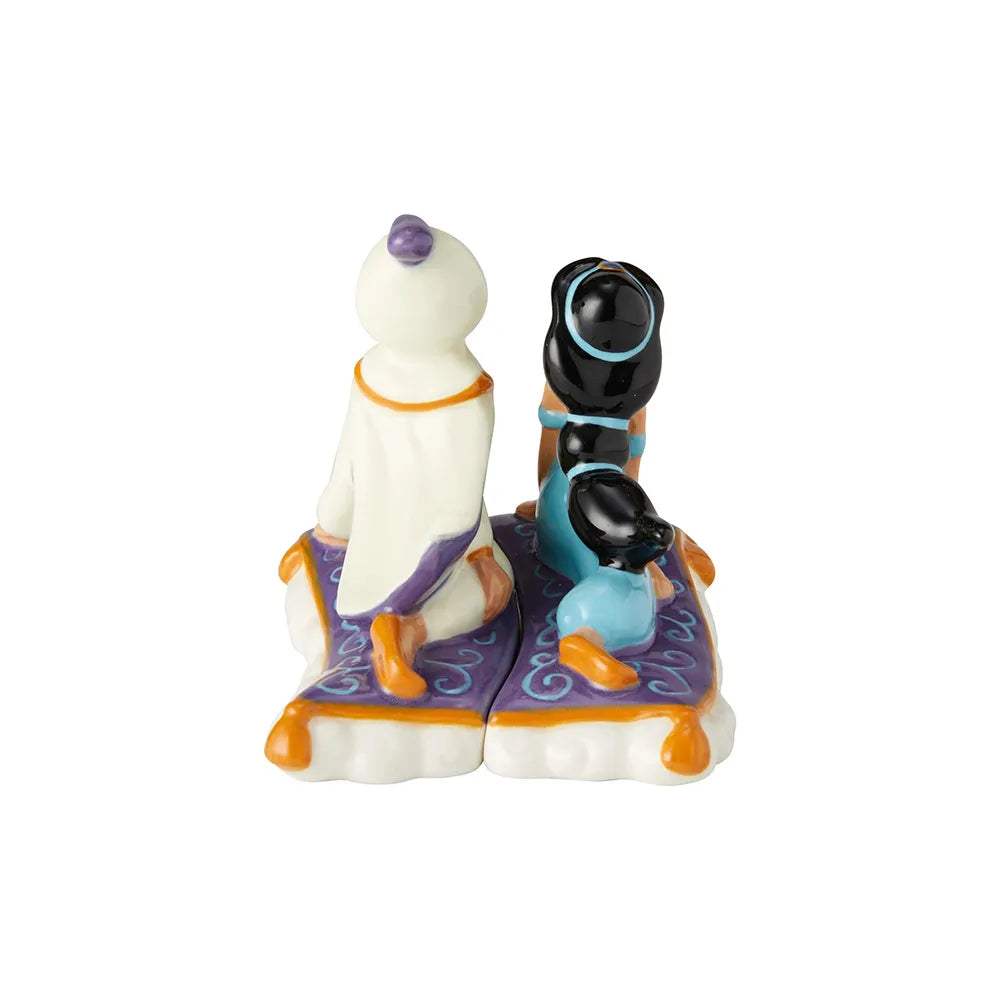 Disney Ceramics Salt and Pepper Shaker Set - Aladdin and Jasmine