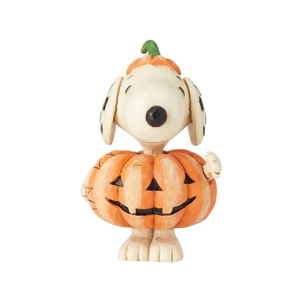 Peanuts by Jim Shore - Snoopy Pumpkin Mini Figurine