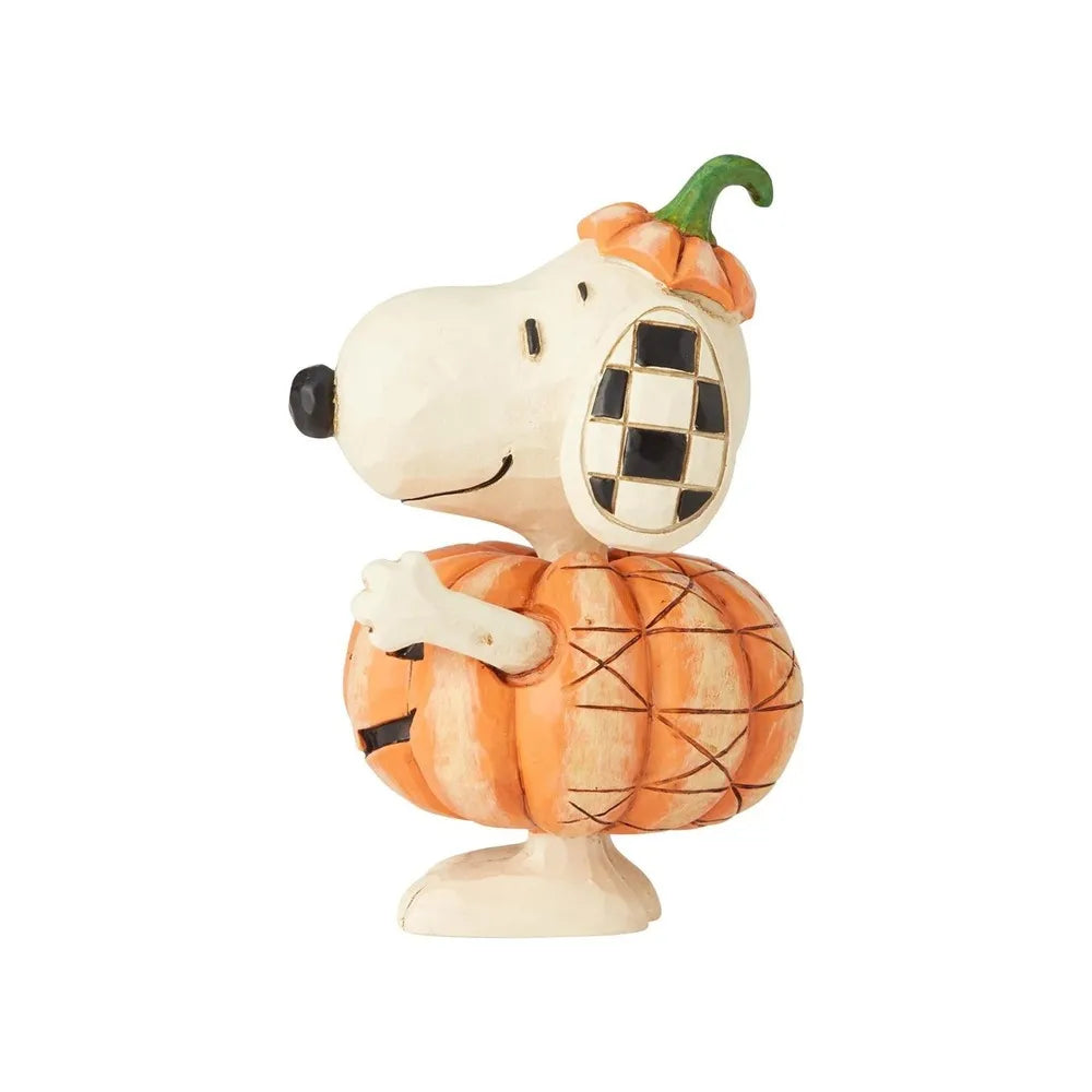 Peanuts by Jim Shore - Snoopy Pumpkin Mini Figurine