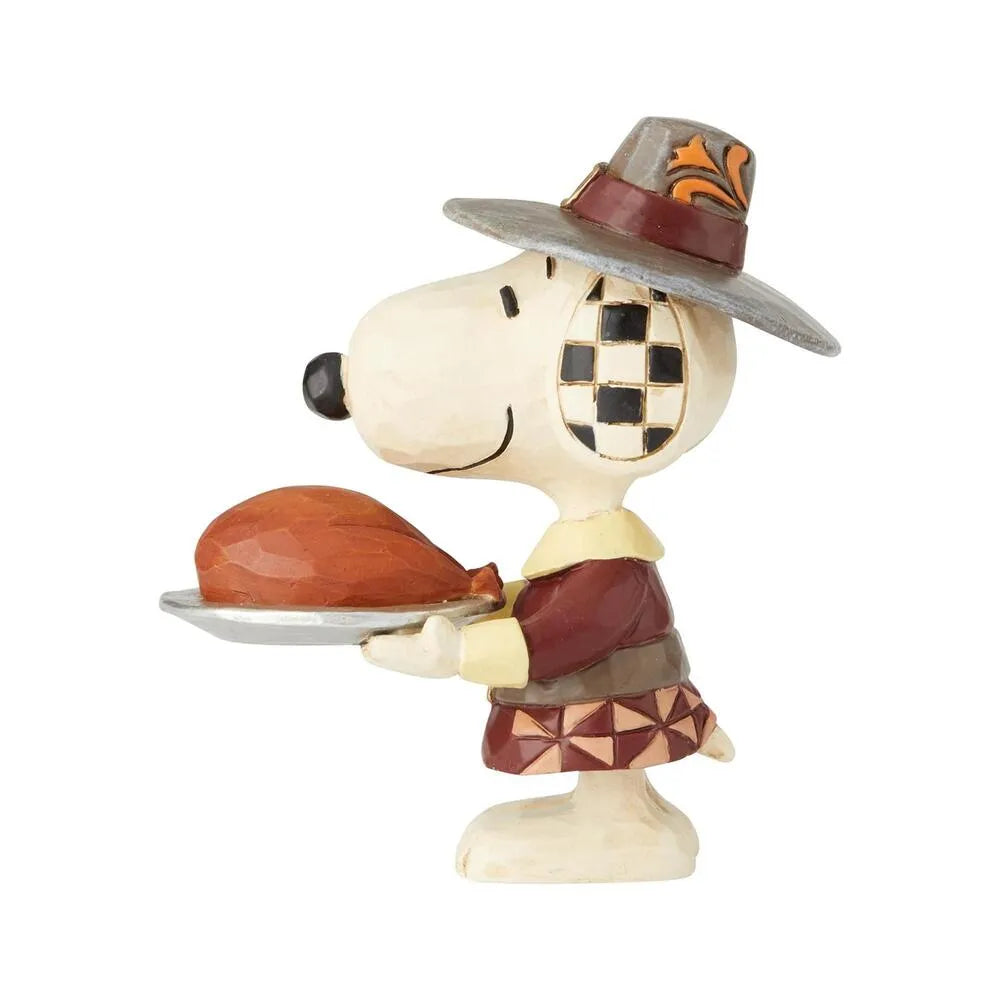 Peanuts by Jim Shore - Pilgrim Snoopy Mini Figurine