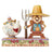 Jim Shore Disney Traditions - Beauty & the Beast Mrs Potts & Cogsworth - Workin Round the Clock