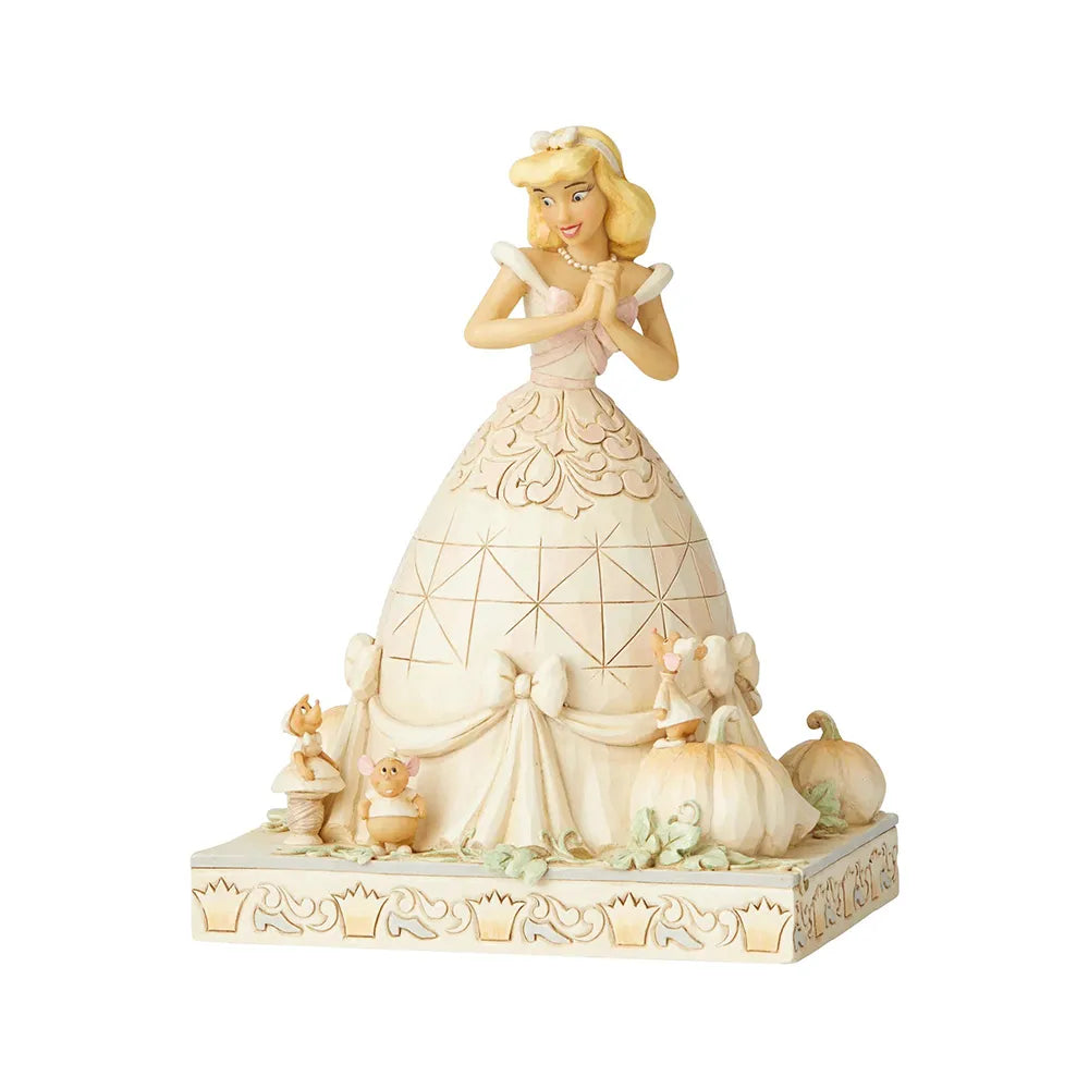 Jim Shore Disney Traditions - Cinderella - Darling Dreamer White Woodland
