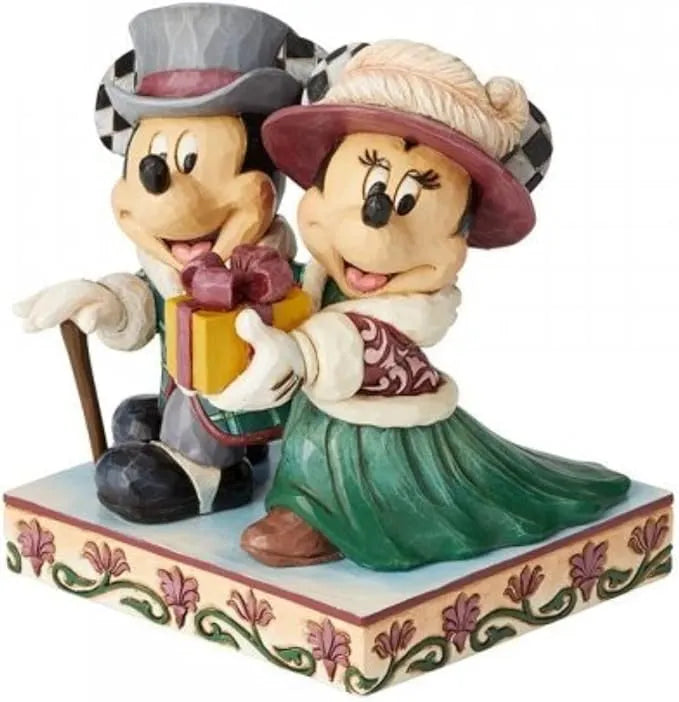 Jim Shore Disney Traditions - Mickey and Minnie Victorian Elegant Excursion Figurine