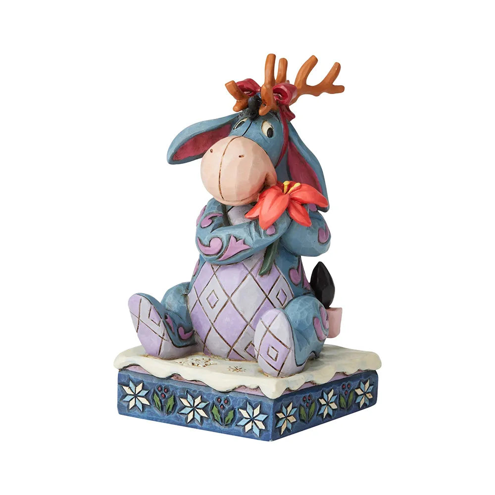 Jim Shore Disney Traditions - Eeyore Christmas Personality Pose