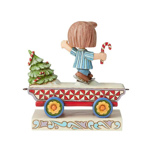Peanuts by Jim Shore - Peppermint Patty Train - Skating Shenanigans (Car 4)