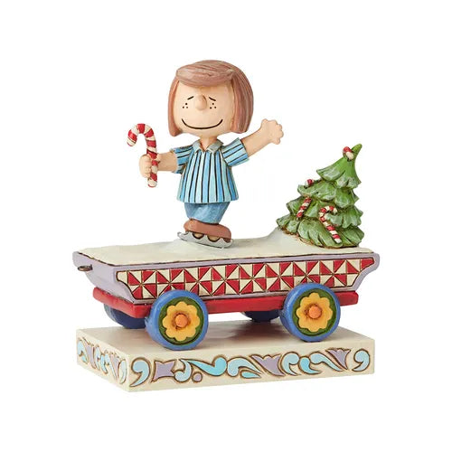 Peanuts by Jim Shore - Peppermint Patty Train - Skating Shenanigans (Car 4)
