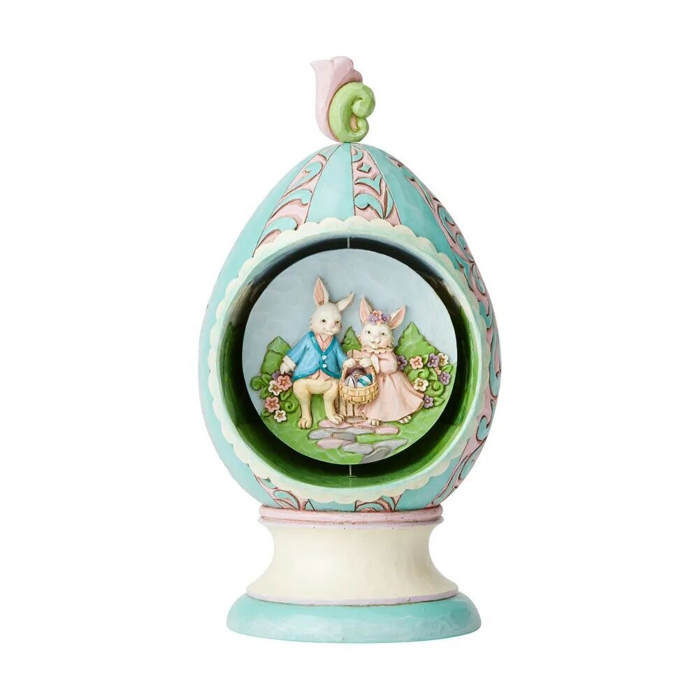 Jim Shore Heartwood Creek Easter - Easter Egg with Rotating Scene