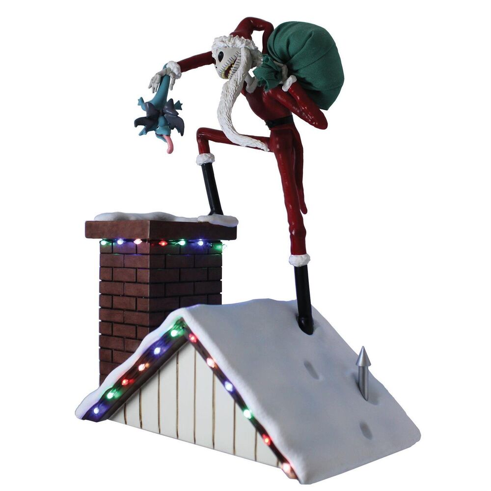 Disney Showcase - Santa Jack on Rooftop Light Up Scene