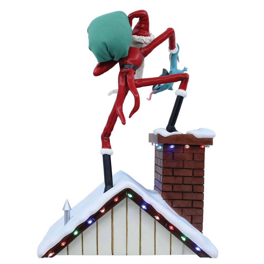 Disney Showcase - Santa Jack on Rooftop Light Up Scene