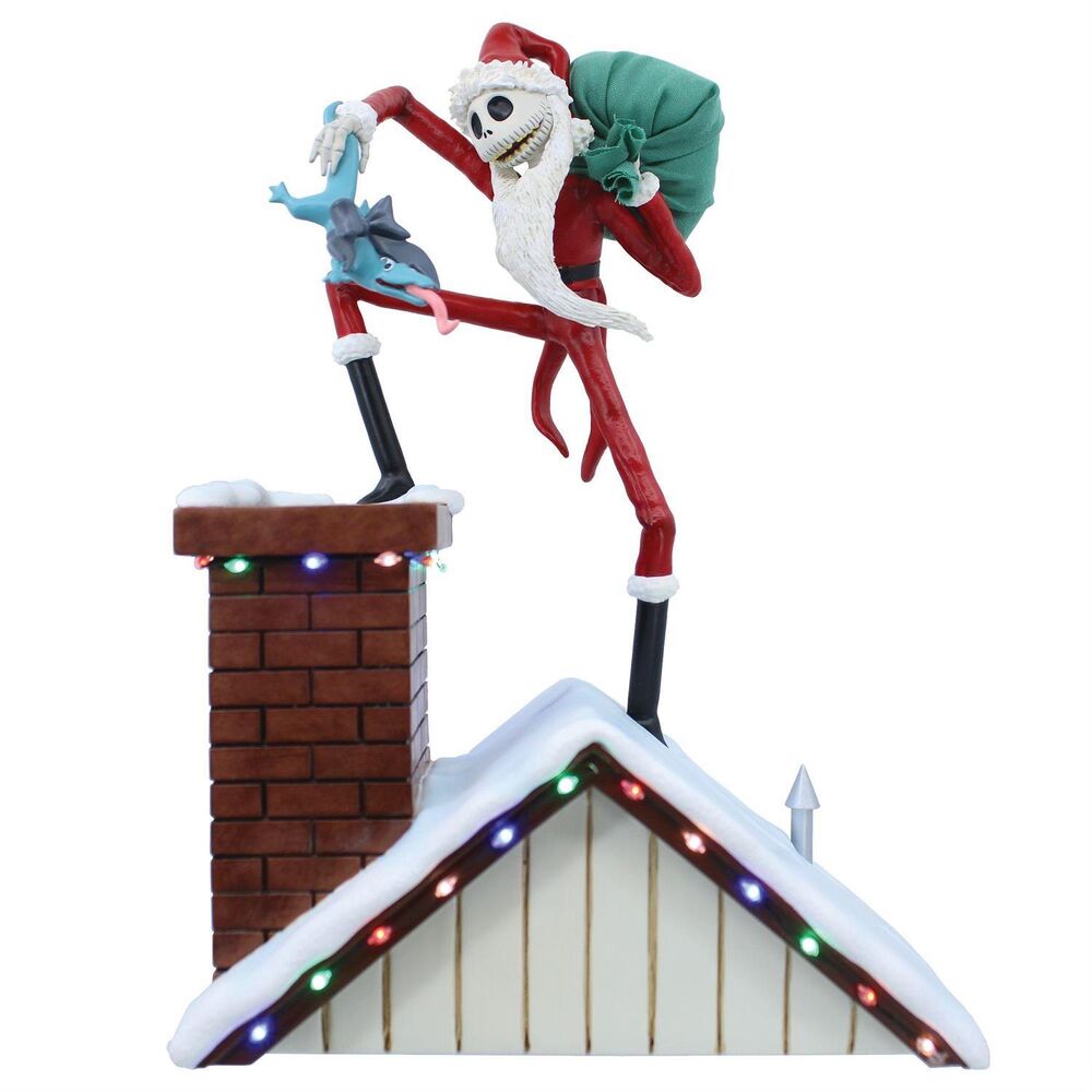 Disney Showcase - Santa Jack on Rooftop Light Up Scene