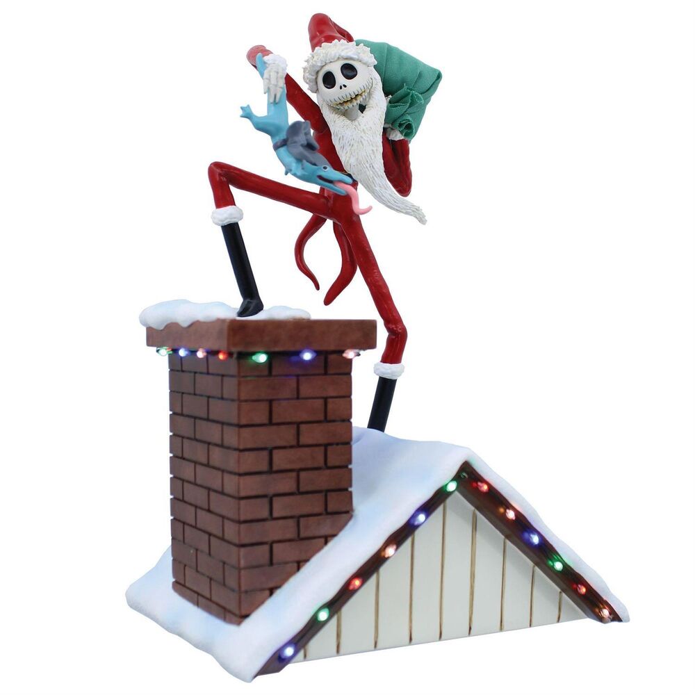 Disney Showcase - Santa Jack on Rooftop Light Up Scene
