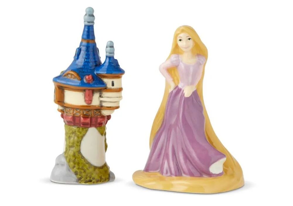 Disney Ceramics Salt and Pepper Shaker Set - Rapunzel and Tower