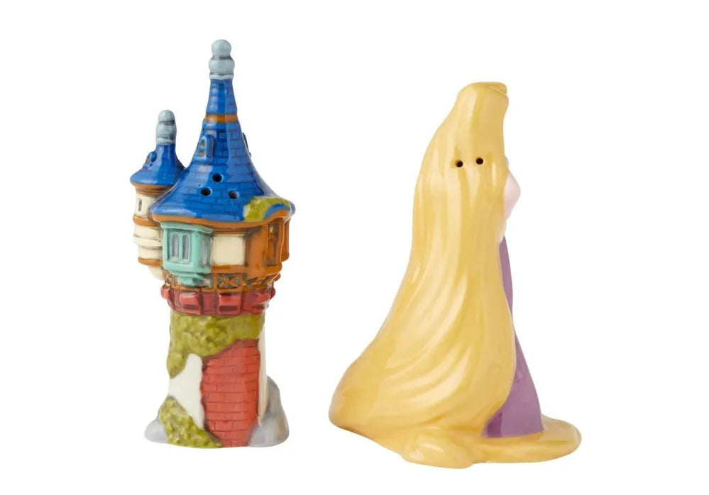 Disney Ceramics Salt and Pepper Shaker Set - Rapunzel and Tower