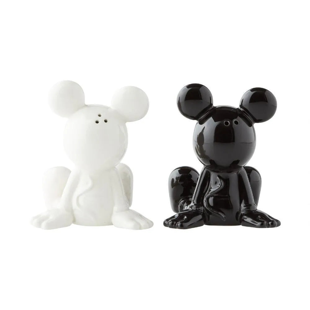 Disney Ceramics Salt and Pepper Shaker Set - Black & White Mickey Mouse