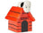Peanuts Ceramics Cookie Jar - Snoopy On Top Of House