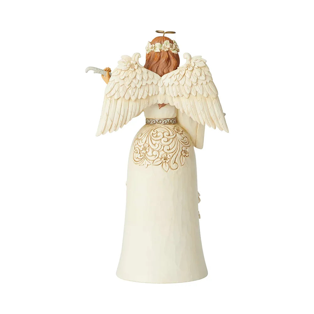 UNBOXED - Jim Shore Heartwood Creek White Woodland - Nativity Angel