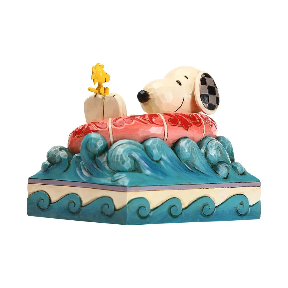 Peanuts by Jim Shore - Snoopy & Woodstock in Floatie - Float Away