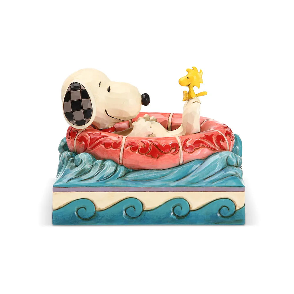 Peanuts by Jim Shore - Snoopy & Woodstock in Floatie - Float Away