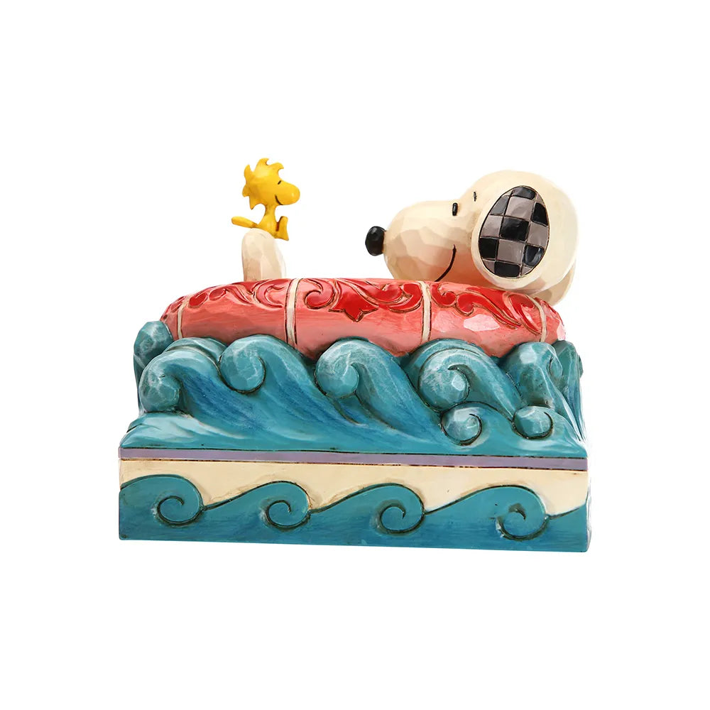 Peanuts by Jim Shore - Snoopy & Woodstock in Floatie - Float Away