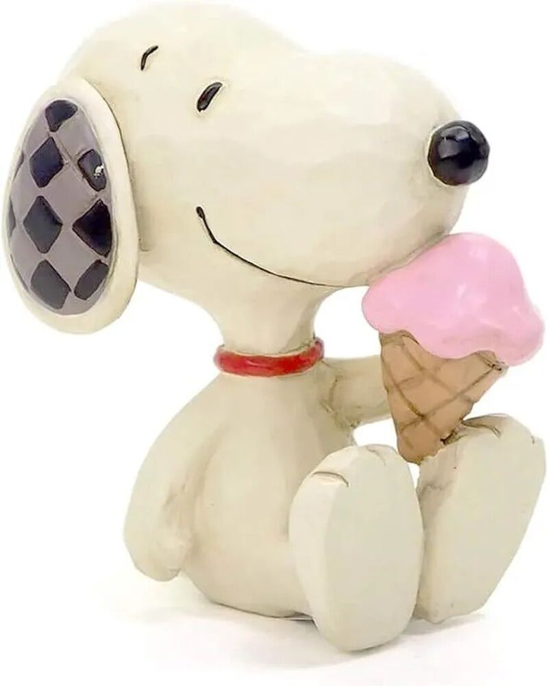 Peanuts by Jim Shore - Snoopy with Ice Cream Mini Figurine