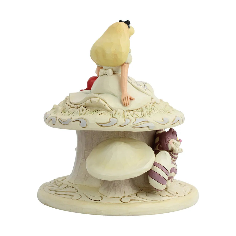 Jim Shore Disney Traditions - Alice in Wonderland - Whimsy & Wonder White Woodland