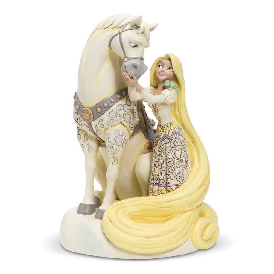 Jim Shore Disney Traditions - Tangled Rapunzel - Innocent Ingenue White Woodland