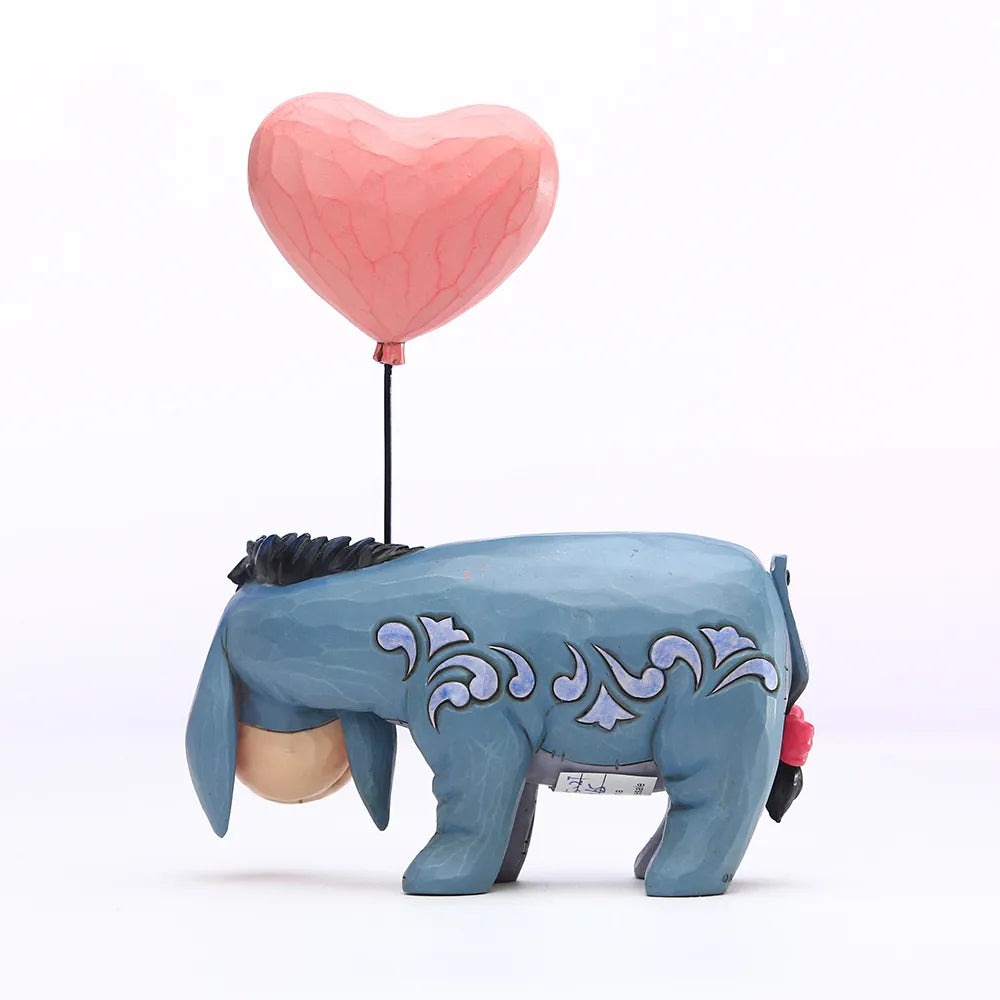 Jim Shore Disney Traditions - Winnie The Pooh Eeyore with a Heart Balloon - Love Floats