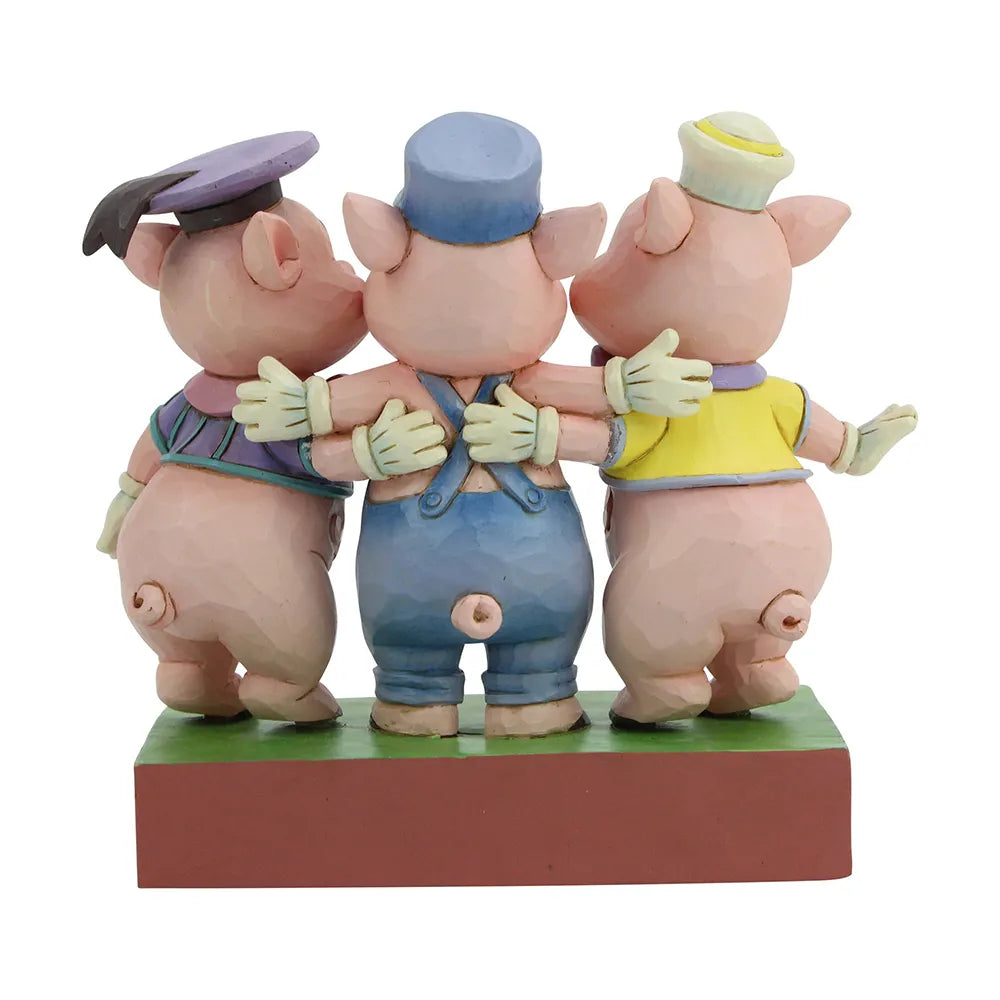 Jim Shore Disney Traditions - The Three Little Pigs - Squealing Siblings