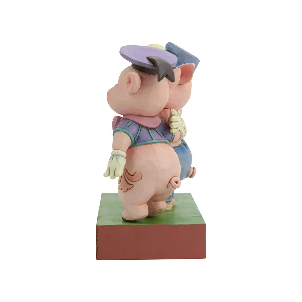Jim Shore Disney Traditions - The Three Little Pigs - Squealing Siblings