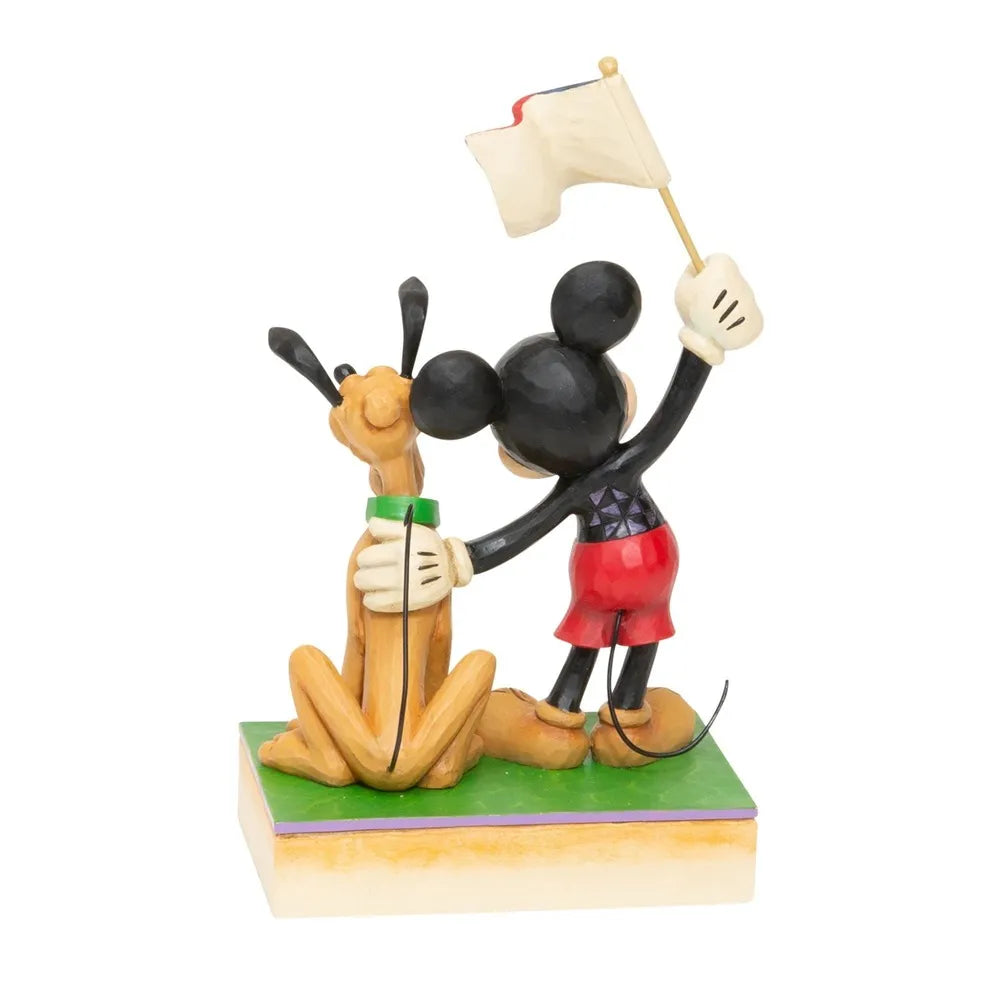 Jim Shore Disney Traditions - Mickey Mouse - Banner Day