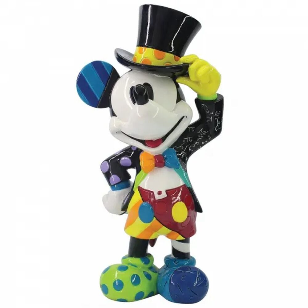 Disney Britto Mickey Mouse With Top Hat Figurine - Large
