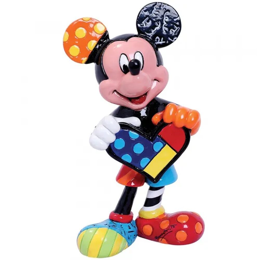 Disney Britto Mickey Mouse with Heart Mini Figurine
