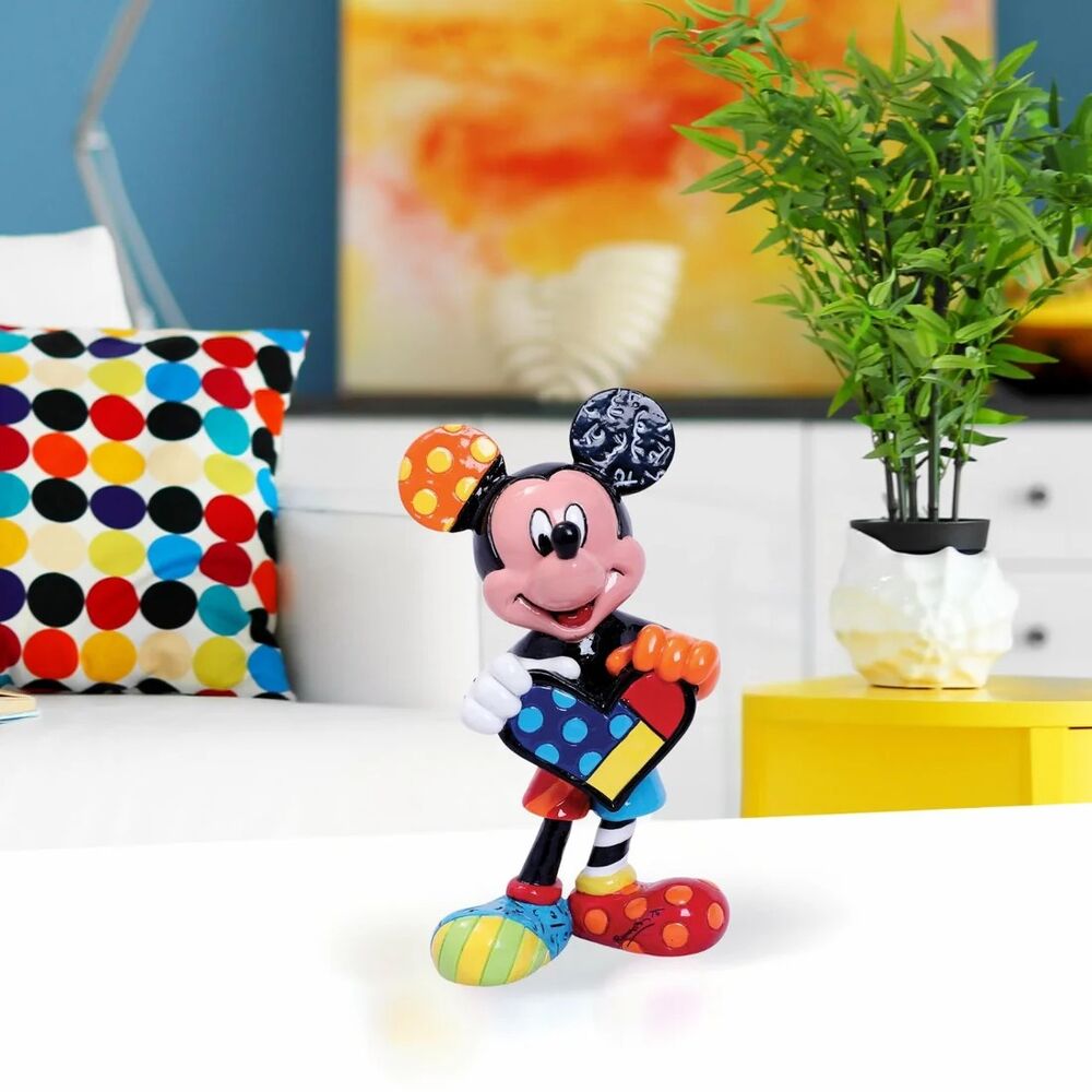 Disney Britto Mickey Mouse with Heart Mini Figurine