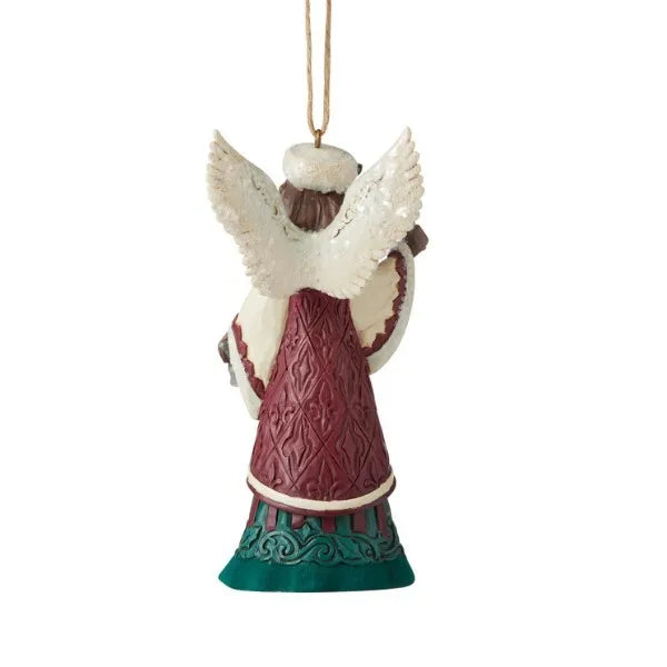 Jim Shore Heartwood Creek Victorian - Angel with Hand Bell Hanging Ornament