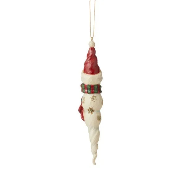 Jim Shore Heartwood Creek Winter Wonderland - Snowman Icicile Hanging Ornament