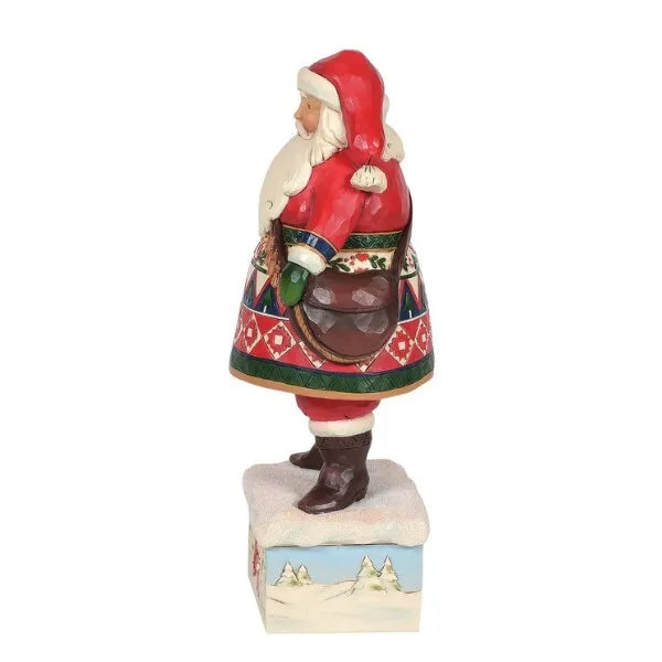 Jim Shore Heartwood Creek - Lapland Santa on Base