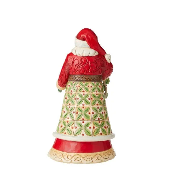 Jim Shore Heartwood Creek - Santa With Holly