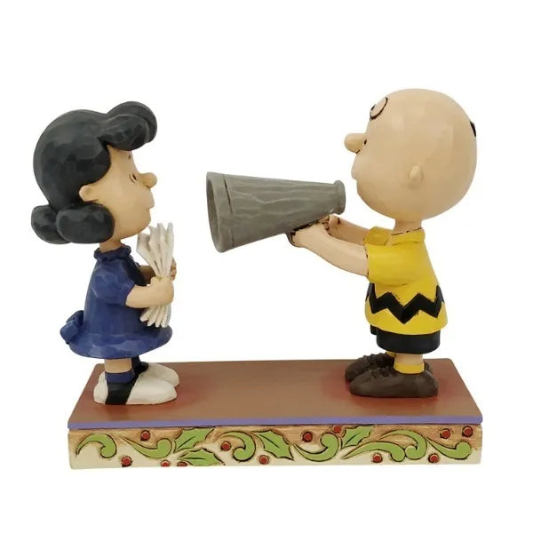 Peanuts by Jim Shore - Charlie Brown & Lucy as Director - Places Everyone!