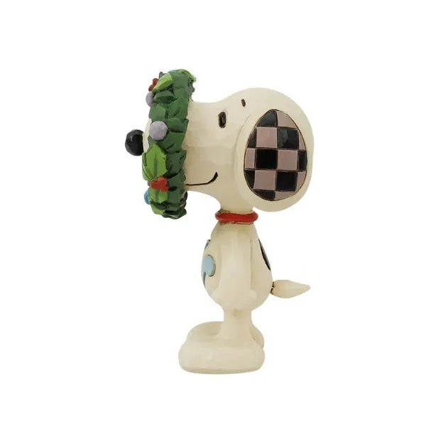 Peanuts by Jim Shore - Snoopy in Wreath Mini Figurine