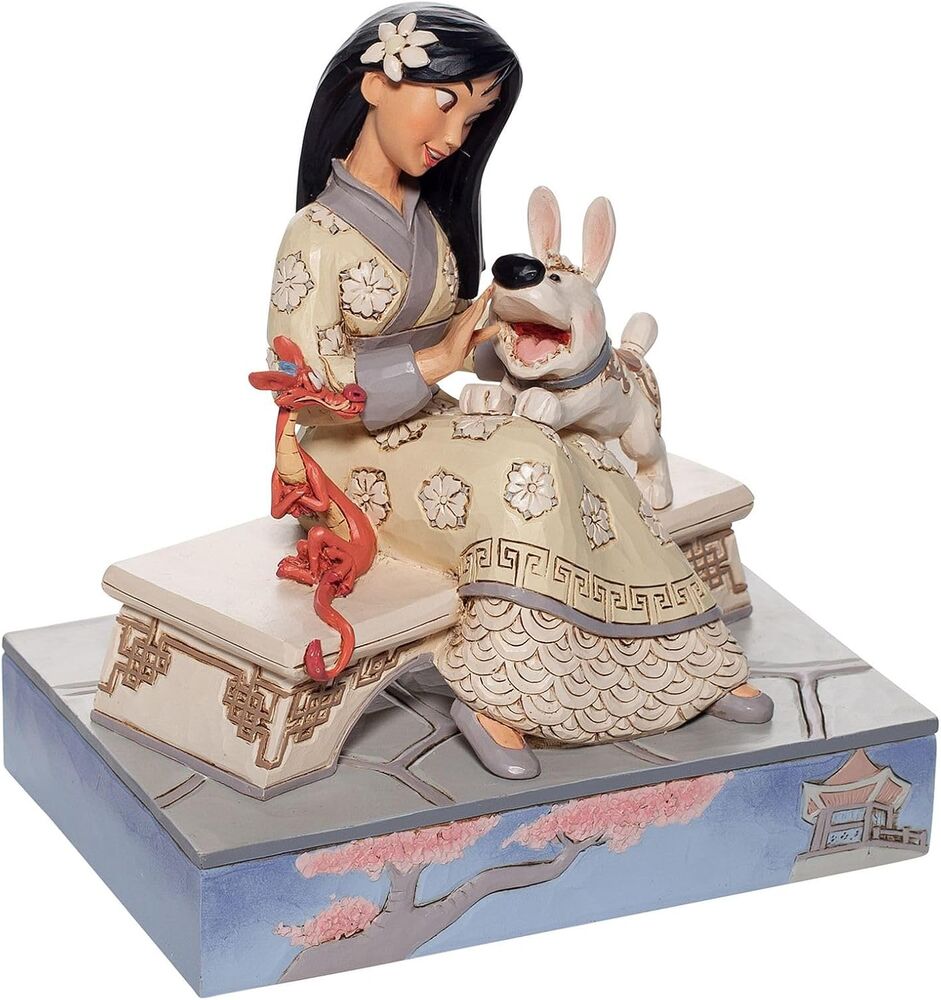 Jim Shore Disney Traditions - Mulan - Honourable Heroine White Woodland
