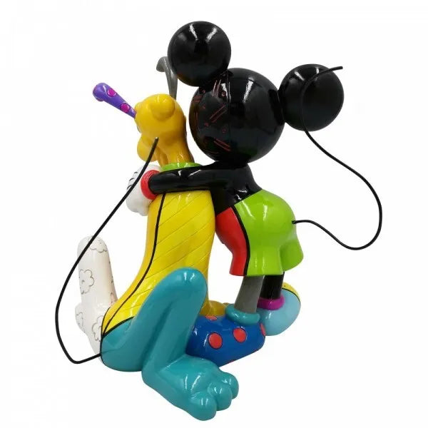 Disney Britto Mickey And Pluto 90th Anniversary Large Figurine