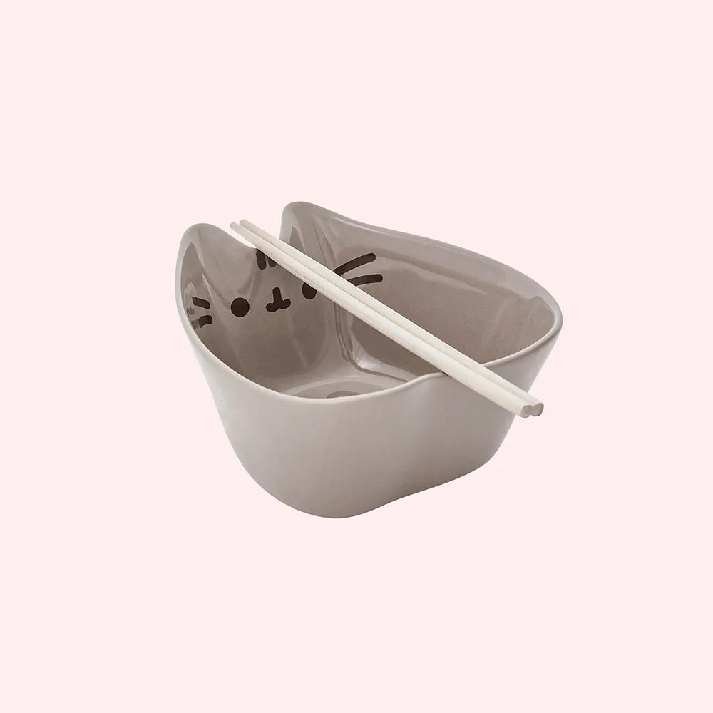 Pusheen Classic Bowl With Chopsticks